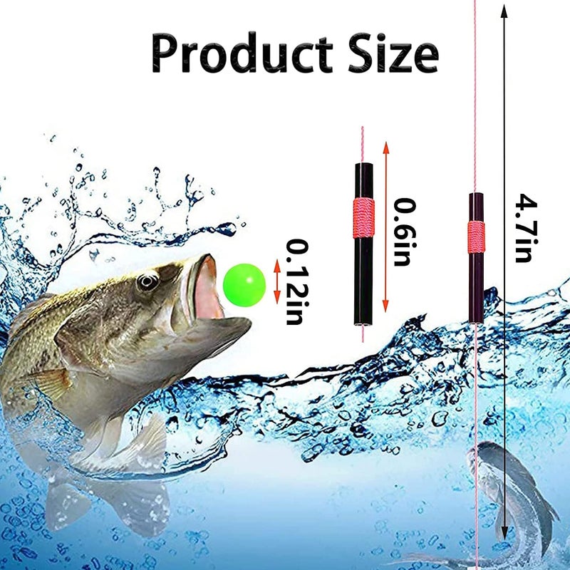 YOTO Bobber Stops for Fishing,Float Bobber Stops String Knots&Fishing Glow Beads - Image 2